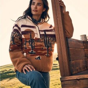 WRANGLER RETRO® | HALF-SNAP SHERPA PULLOVER, NWT